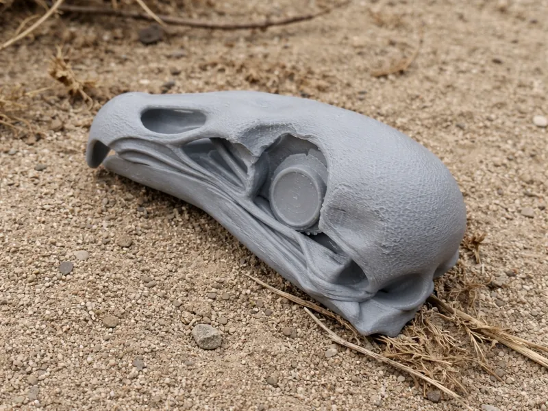 Black Vulture Skull