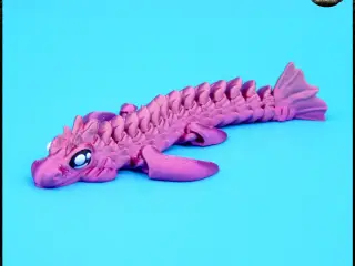 Baby Sea Dragon - articulated - print in place - no supports