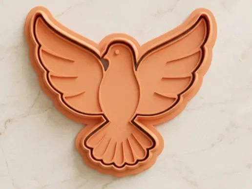 Cortante y Sello Paloma | Dove Cookie Cutter and Stamp