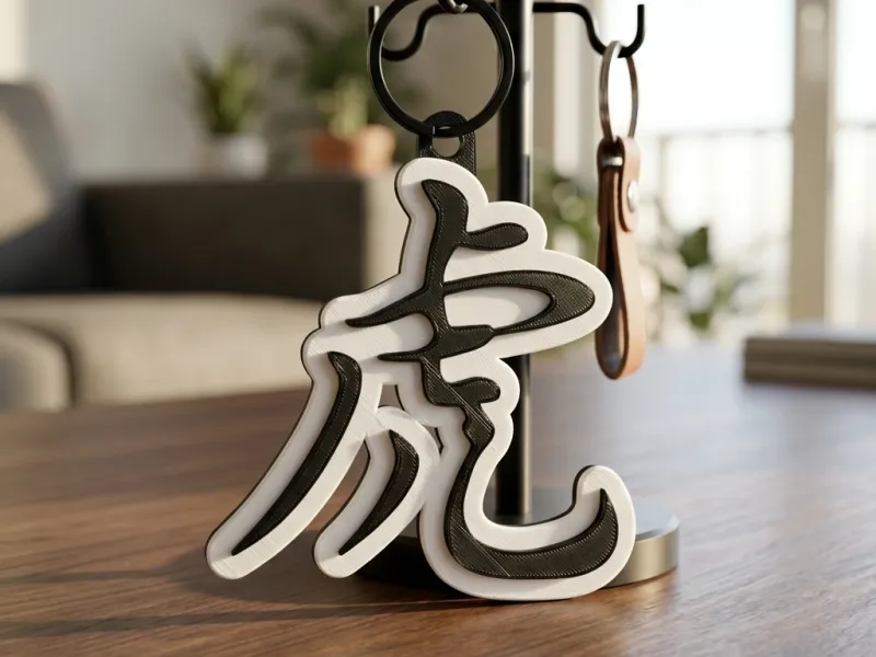 Kanji, Tigger, llavero