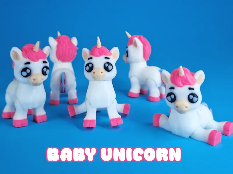 Flexi Baby Unicorn – Adorable, Poseable, and Fun! 🦄✨