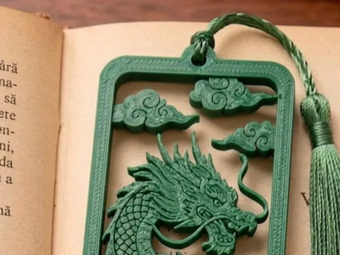 jade dragon bookmark