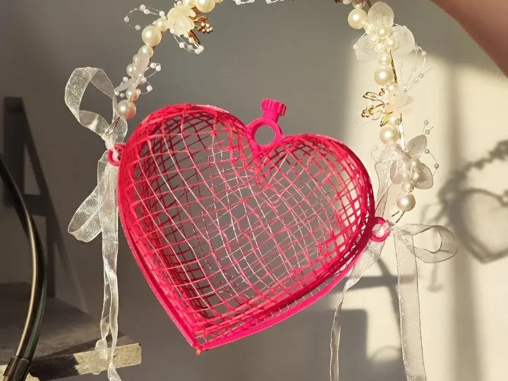 Hand bag women heart