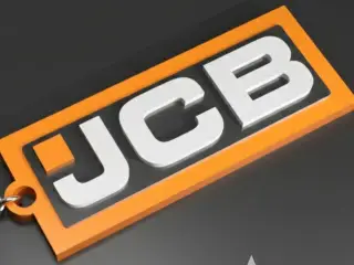 JCB logo keychain