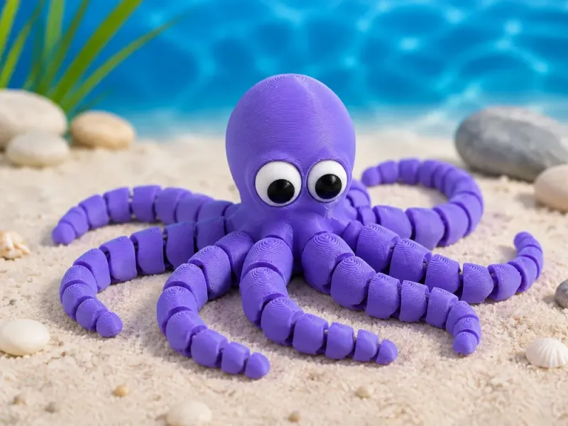 Artikulierter Fidget-Spielzeug-Oktopus
