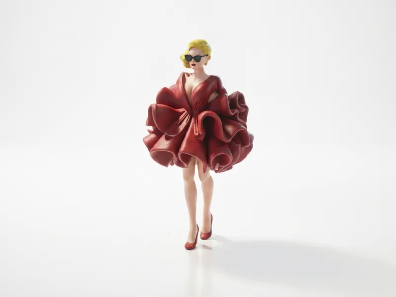 Estatueta da Lady Gaga Celebridade para Impressão 3D