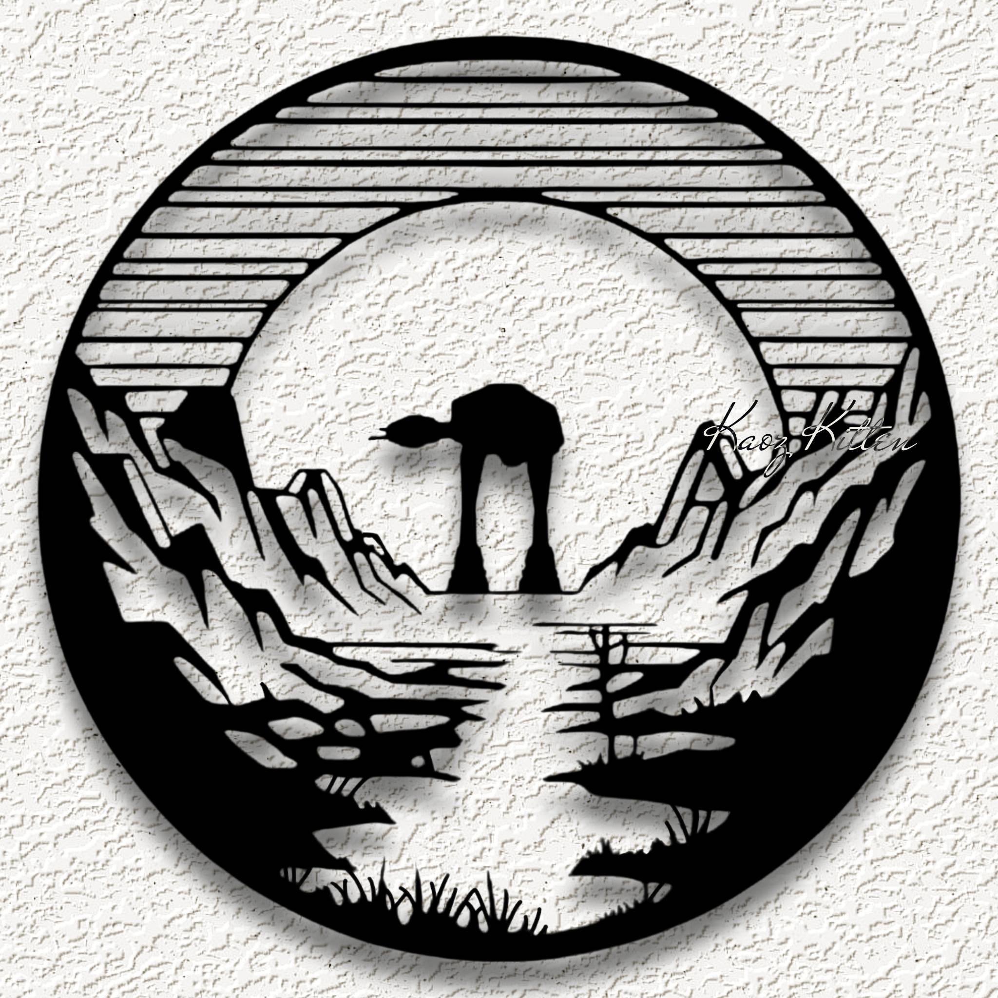 3D Printer Files | 3MF File | at-at walker star wars WALL ART HOME ...