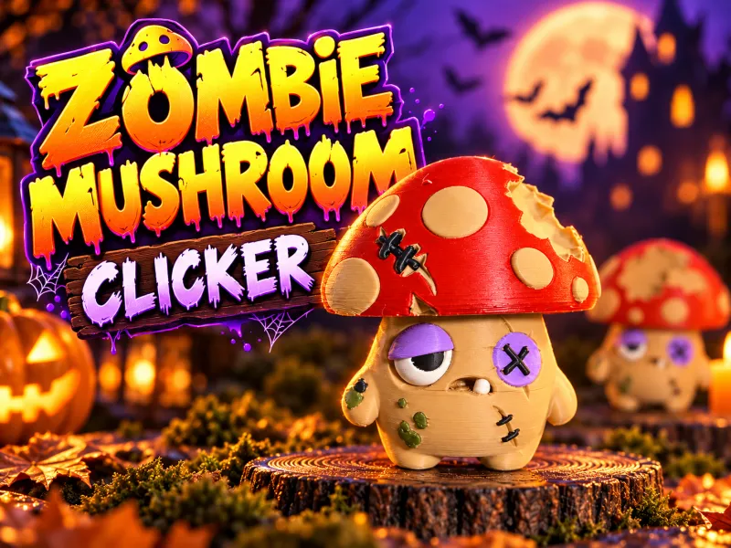 Zombie Mushroom Clicker 🍄🧟 | Niedliches Halloween-Fidget-Spielzeug