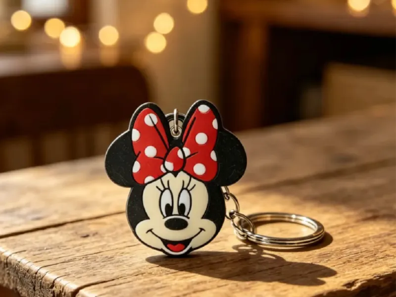 Cute Minnie Mouse Keychain-3D Print Custom Model