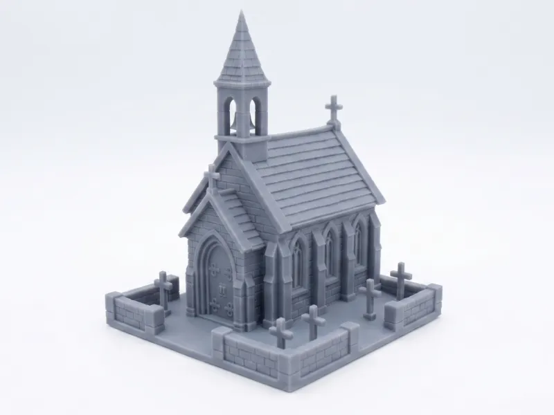 Church with cemetery