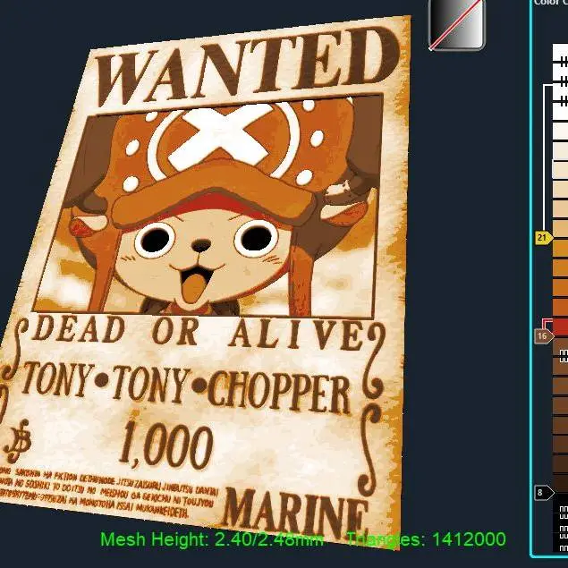 Wanted Tony Chopper One Piece