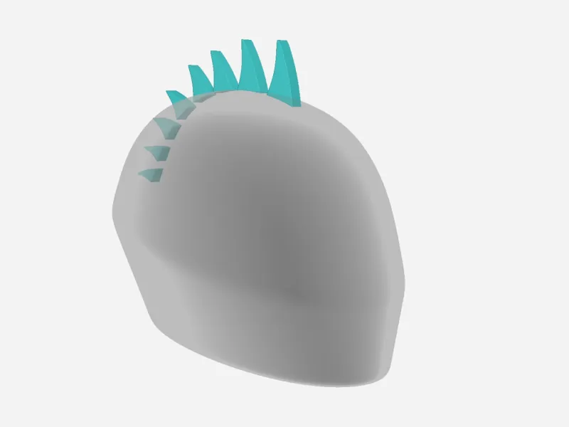 Lizard Spikes for Motorcycle Helmets - Accessory