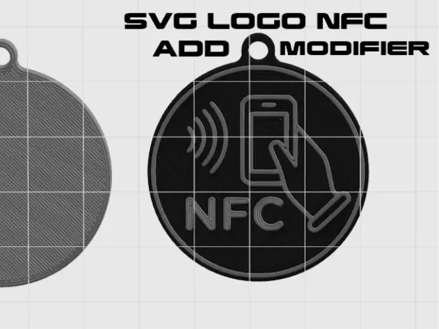 Universal NFC keychain CFS + NFC logo