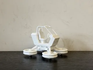 螺旋桨飞艇  科幻飞船模型