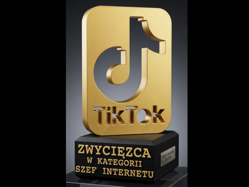 TikTok Creator Award - "Boss of the Internet" Trophy