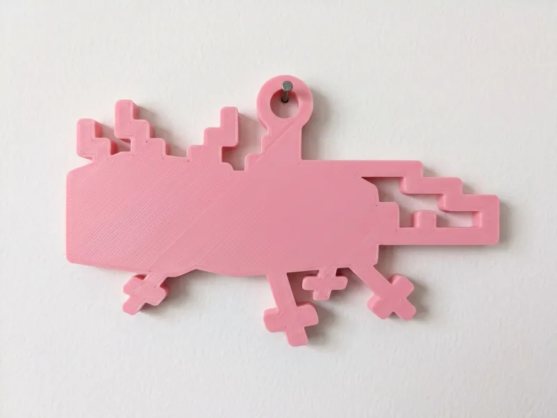 Minecraft Axolotl Wall Art - Gamer Decor