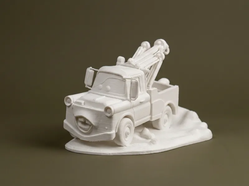 Modelo 3D de Mate, el camión de remolque de Cars