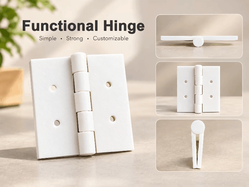 Functional Hinge | 3D Printable | Easy to Print