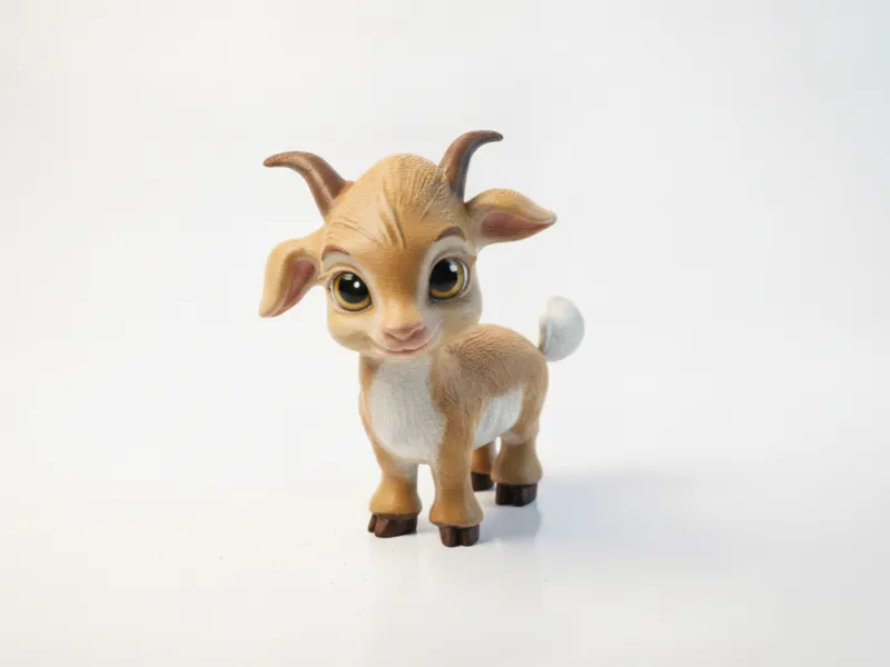 Kid Goat Figurine Animal 3D Printable