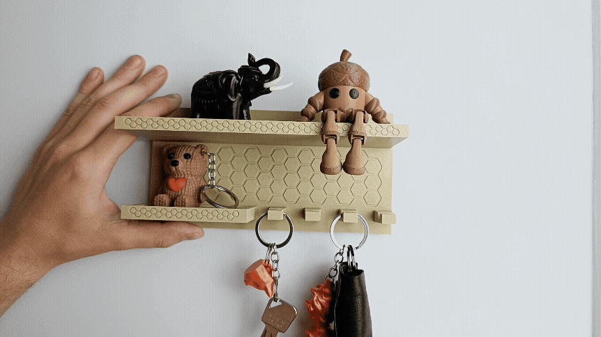 Entry Keys Holder Screw in-instalation