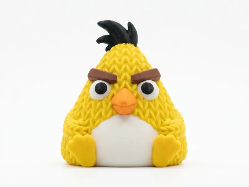 Chuck - Angry Birds - Toy - Keyring - Charm - Knitted - Croc
