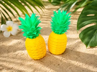 Realistic pineapple miniature