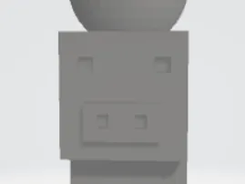 Cubic Pot Holder Pig