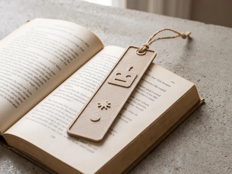 Sci-Fi Bookmark - Robot Head