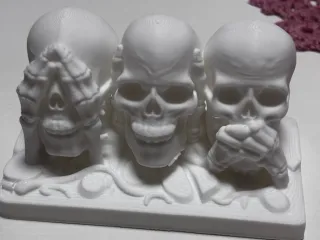 Halloween skull prop