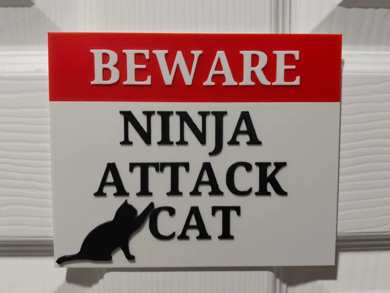 猫警告サイン