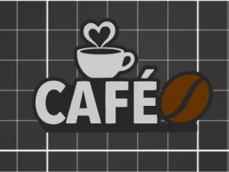 Cartel decorativo de Cafe