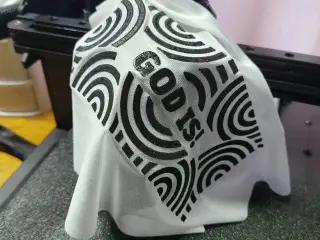 GOD is Fabric Print