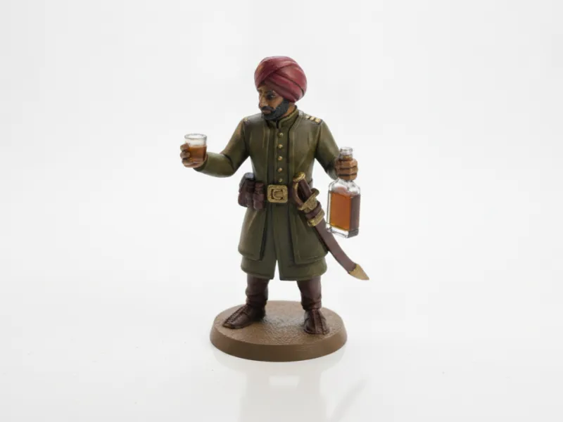 Turban Warrior Figurine Fantasy 3D Printable