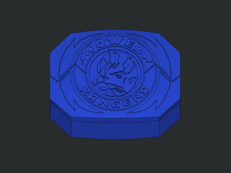 Коробка для колоды TCG "Морфер Силы Синего Рейнджера Трицератопса"