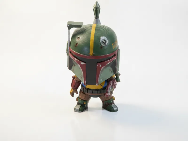 Figurinha Chibi Boba Fett Star Wars para Impressão 3D