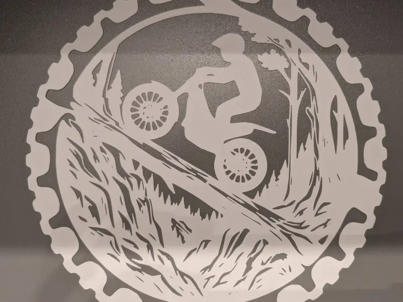 Wall Art Moto Trial 12 monocolore