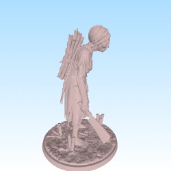 Sugar cane farmer zombi female