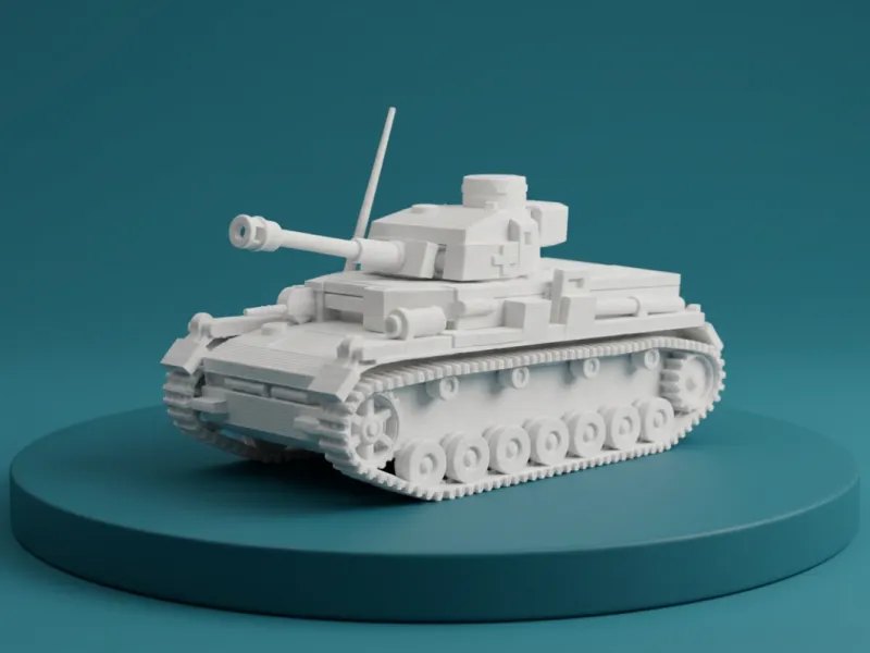 Panzer IV Tank – 3D-model