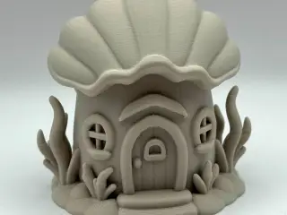 Clamshell Fairy House