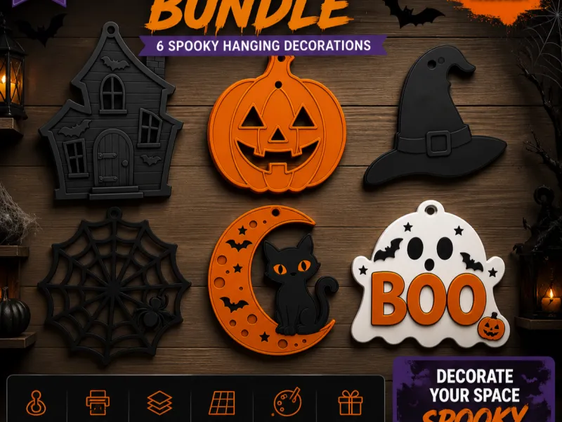 Halloween Wall Decor Bundle STL
