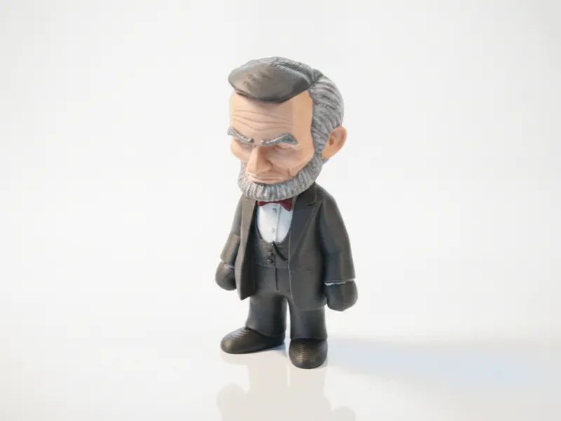 Abraham Lincoln Beeldje Historisch 3D Printbaar