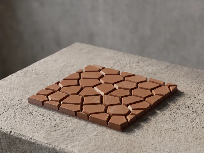 Voronoi Cell Wall Panel 200mm - Seamless Organic Tile