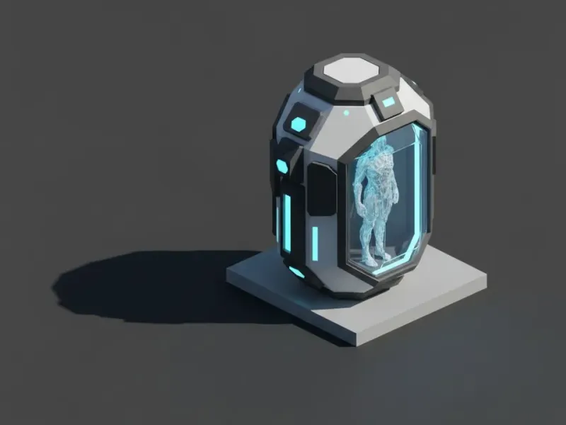Low Poly Cryo Chamber