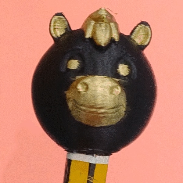 Tappo per Penna a Forma di Cavallo del Capodanno Lunare per Scrivere Obiettivi e Risoluzioni
