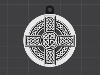 celtic cross keychain