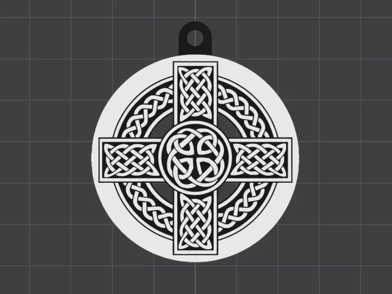 celtic cross keychain