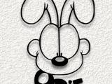 odie the dog WALL ART HOME DECOR-0