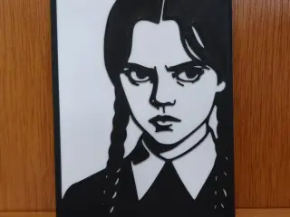 Cuadro de Wednesday Addams