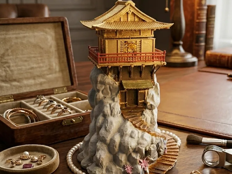 pagode secret tower / jewelery secret box