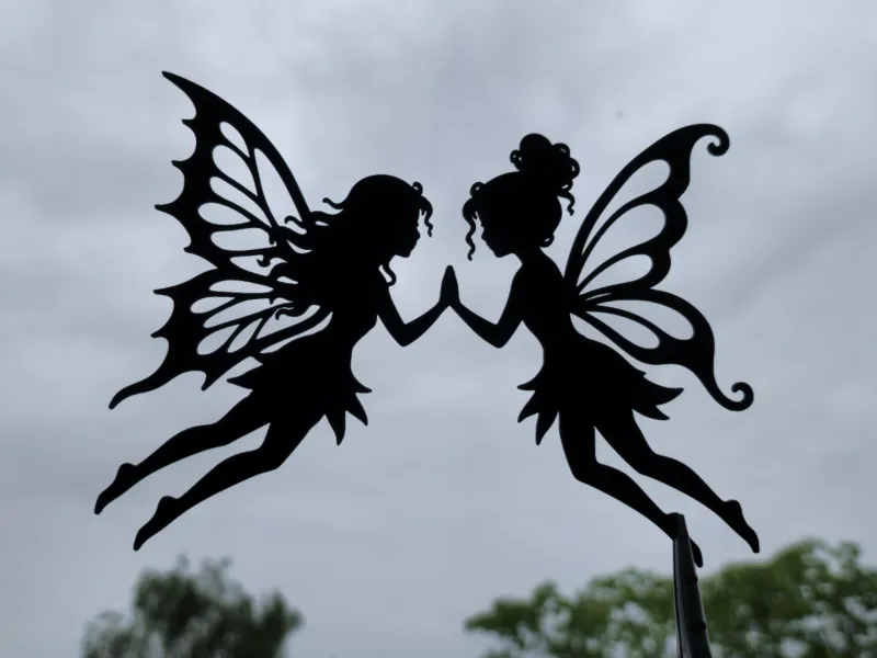 Arte de Pared 2D de Hadas Gemelas Decoración de Fantasía